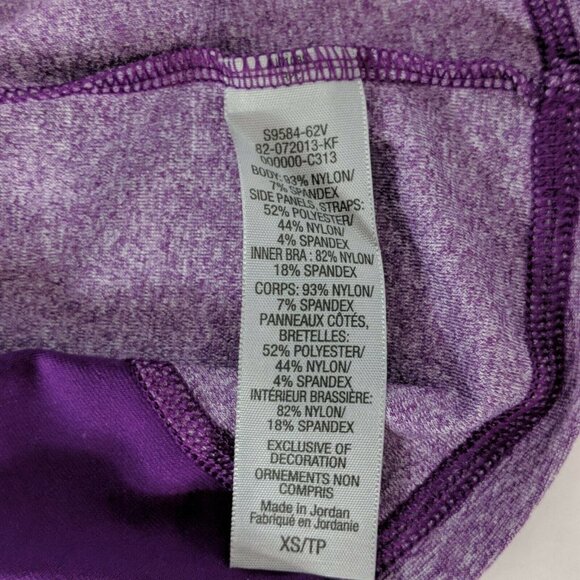 Champion Athletic Tank Top Purple XS Shelf Bra - Picture 4 of 4